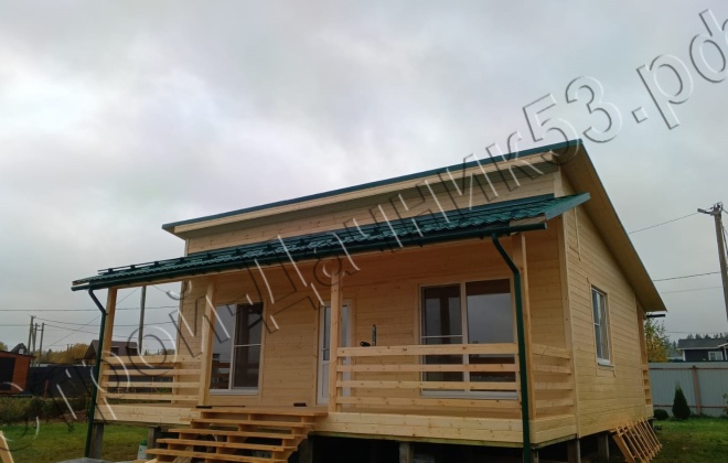 1 Каркасный дом Д-4, 9х8м, 75 М²,  Калужская область, Малоярославецкий район, КП Велиборы (2)